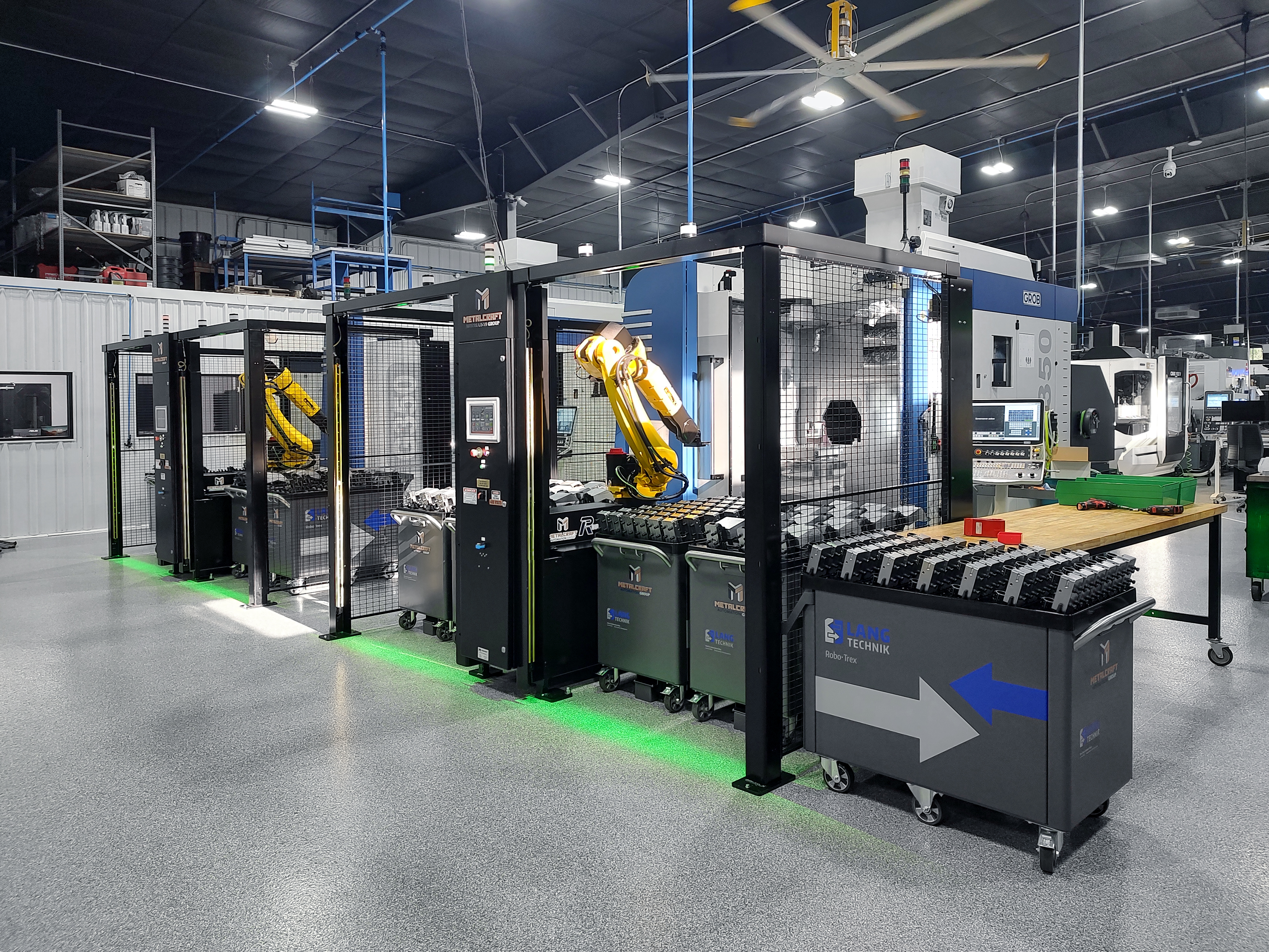 CNC automation of a Grob G350
