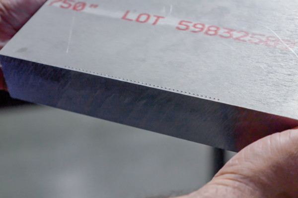pre-stamping raw stock