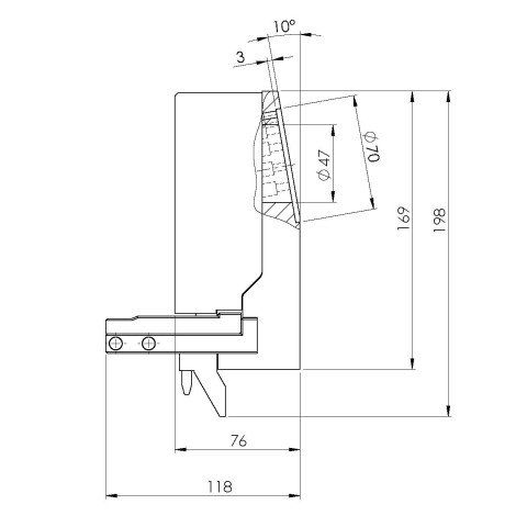66900: Greifer RoboTrex 52 (Technische Zeichnung )