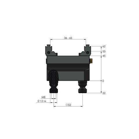48065-46 FS: 5-Achs-Spanner Makro•Grip® FS 46 (Technische Zeichnung )