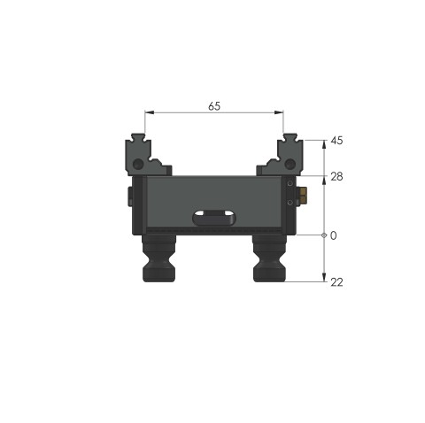 48040-46: 5-Achs-Spanner Makro•Grip® Micro 46 (Technische Zeichnung )