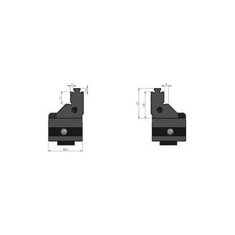 48085-7720 FS: Ersatzbacken Makro•Grip® FS 77 (Technische Zeichnung )