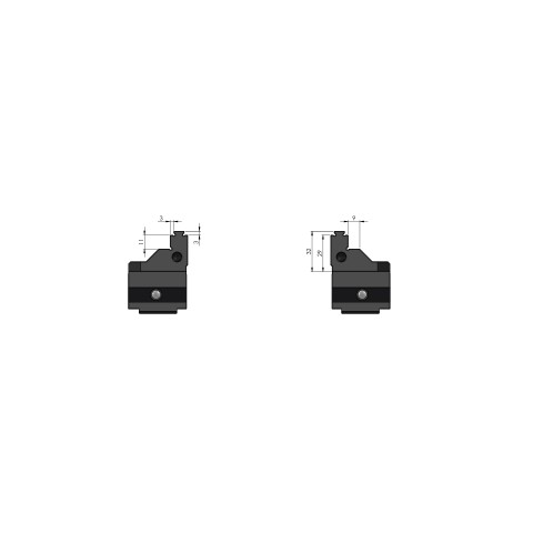 48125-2520 FS: Ersatzbacken Makro•Grip® FS 125 (Technische Zeichnung )
