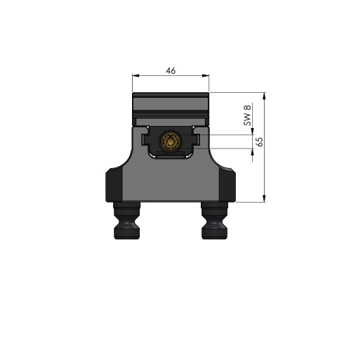 48065-46: 5-Axis Vise Makro•Grip® 46 (Technical drawing )