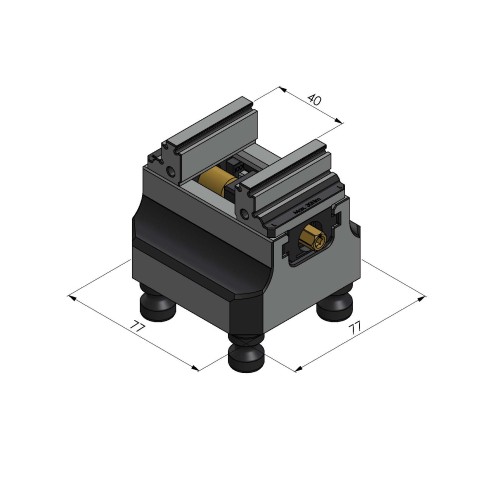 48065-46: 5-Axis Vise Makro•Grip® 46 (Technical drawing )