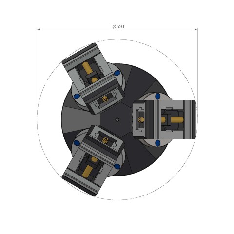 43360: 3-Seiten-Pyramide Quick•Point® 52/96 (Technische Zeichnung )