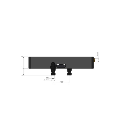 40200-77: Base Centering Vise 77 (Technical drawing )