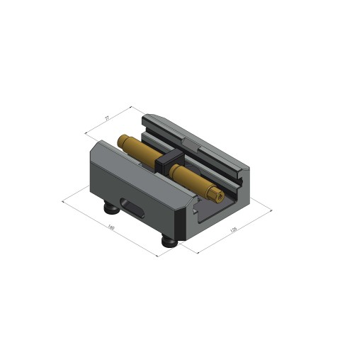 40155-77: Base Centering Vise 125 (Technical drawing )