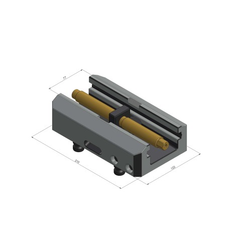 40205-77: Base Centering Vise 125 (Technical drawing )