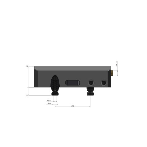 40205-77: Base Centering Vise 125 (Technical drawing )