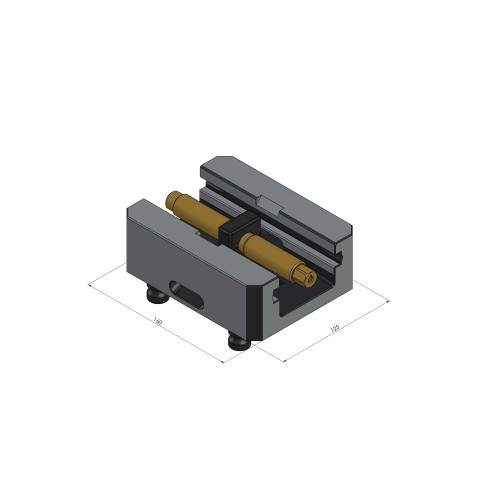 40155-125: Base Centering Vise 125 (Technical drawing )