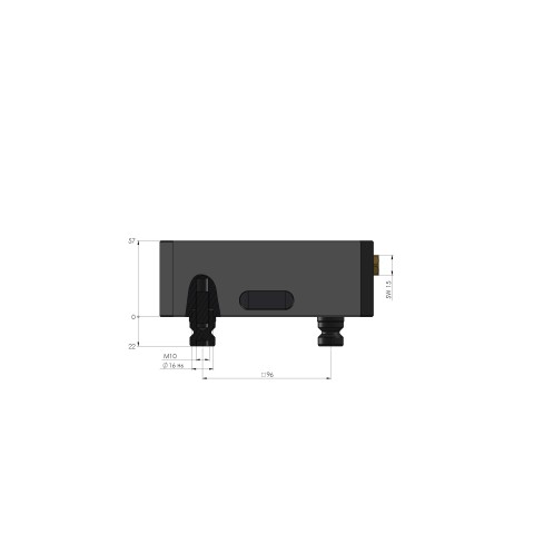 40155-125: Base Centering Vise 125 (Technical drawing )