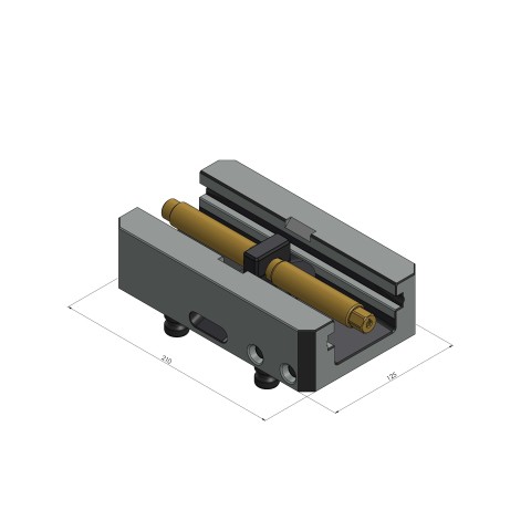 40205-125: Base Centering Vise 125 (Technical drawing )