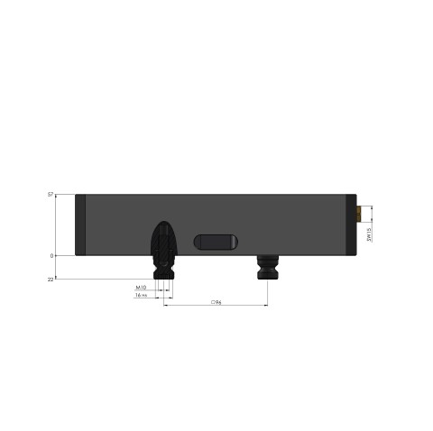 40255-125: Base Centering Vise 125 (Technical drawing )