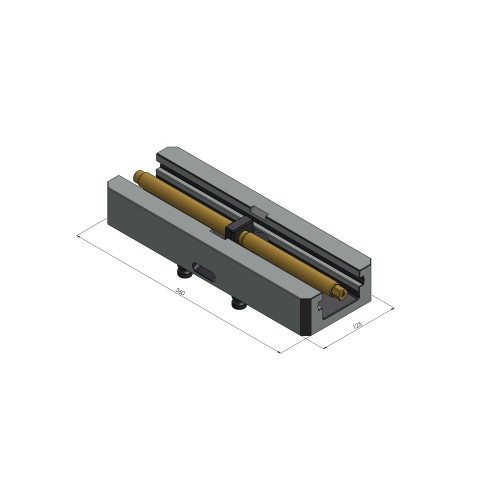 40355-125: Base Centering Vise 125 (Technical drawing )