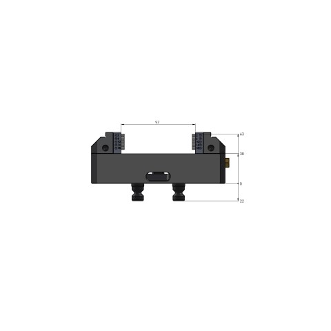 42097-77: Centering Vise Vario•Tec 77 (Technical drawing )