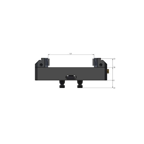 42137-77: Centering Vise Vario•Tec 77 (Technical drawing )