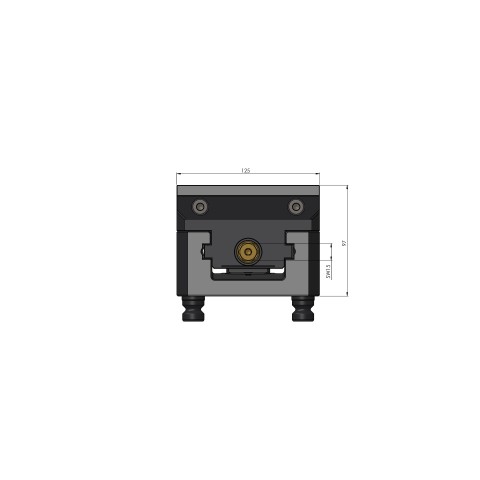 42152-125: Centering Vise Vario•Tec 125 (Technical drawing )