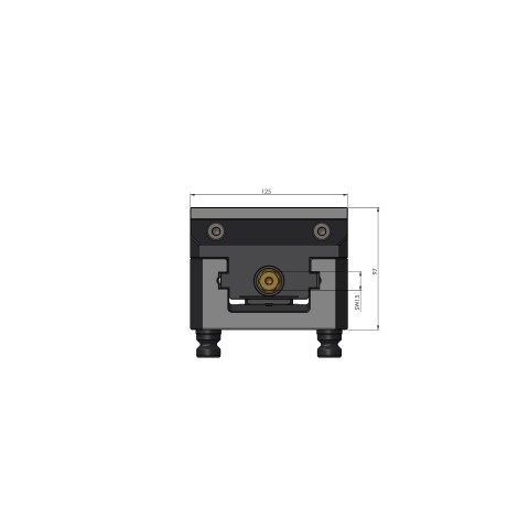 42202-125: Centering Vise Vario•Tec 125 (Technical drawing )