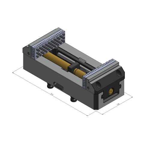 42252-125: Centering Vise Vario•Tec 125 (Technical drawing )