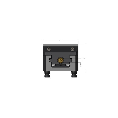 42252-125: Centering Vise Vario•Tec 125 (Technical drawing )