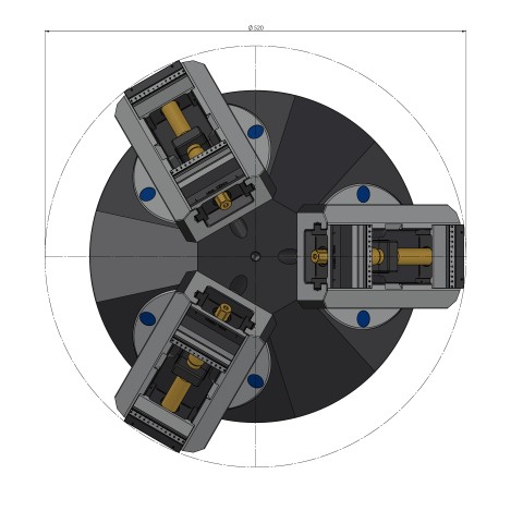 43400: 3-face Pyramid Quick•Point® 96 (Technical drawing )