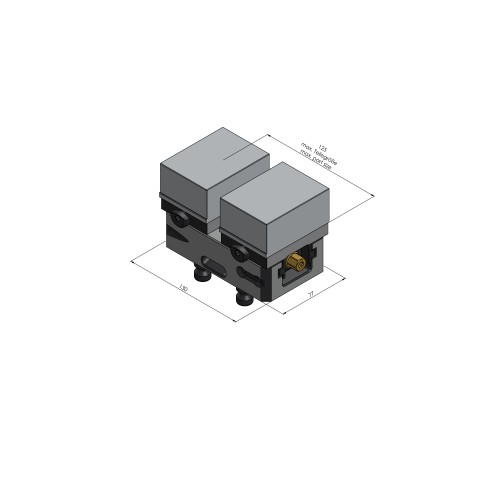 44120-77: Profile Clamping Vise Avanti 77 (Technical drawing )