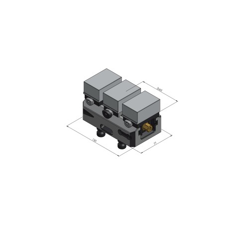 44120-TG46: Center Base Jaw + Spindle Avanti 77 (Technical drawing )