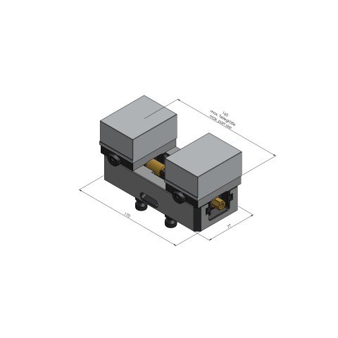 44160-77: Profile Clamping Vise Avanti 77 (Technical drawing )