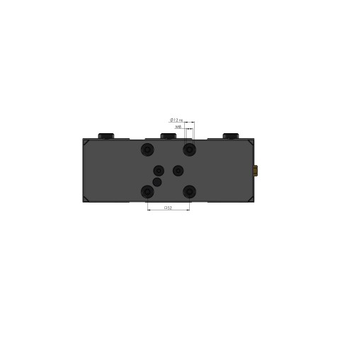 44200-TG77: Center Base Jaw + Spindle Avanti 77 (Technical drawing )