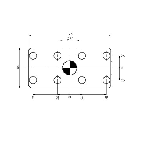 44521-10: Alignment Gauge Quick•Point® 52 (Technical drawing )