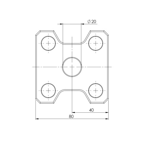 44522: Gauging Pallet Quick•Point® 52 (Technical drawing )