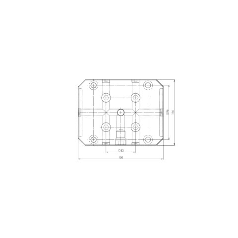 45156: 5-Axis Riser Quick•Point® 52 (Technical drawing )