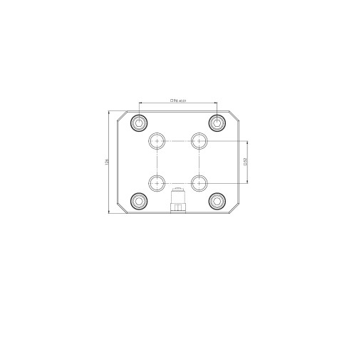 45160: Adaptor Plate Quick•Point®  (Technical drawing )