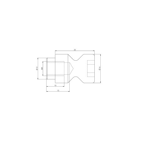 45270: Clamping Studs Quick•Point® 52 (Technical drawing )