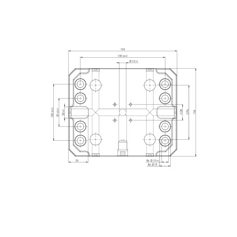 45400: Single Plate Quick•Point® 96 (Technical drawing )