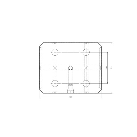 45406: 5-Axis Riser Quick•Point® 96 (Technical drawing )