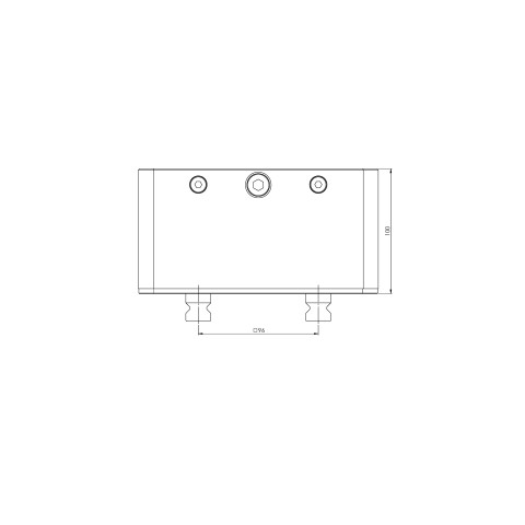 45407: 5-Axis Riser Quick•Point® 96 (Technical drawing )