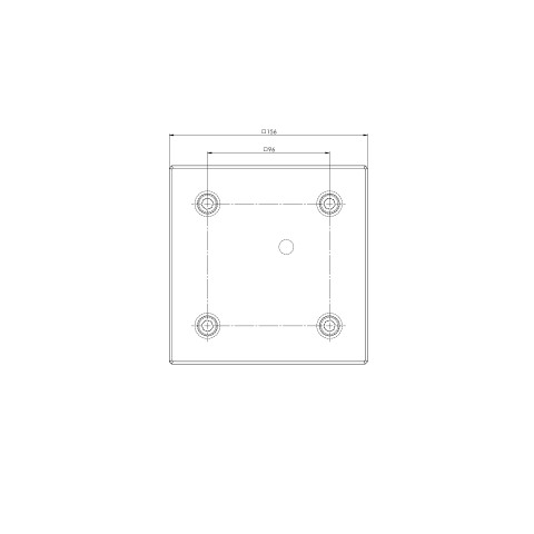 45575: Support Plate Quick•Point® 96 (Technical drawing )