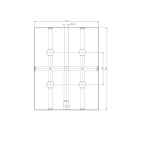 45716: Grid Plate Quick•Point® 96 (Technical drawing )