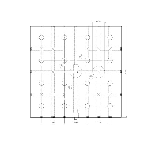 45740: Grid Plate Quick•Point® 96 (Technical drawing )