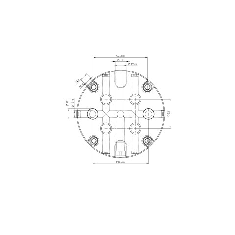 45910: Adaptor Plate Quick•Point®  (Technical drawing )