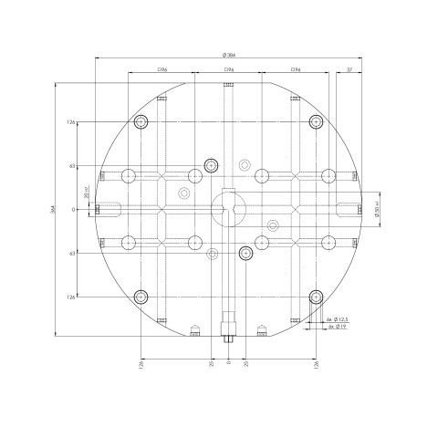 45963: Grid Plate Quick•Point® 96 (Technical drawing )