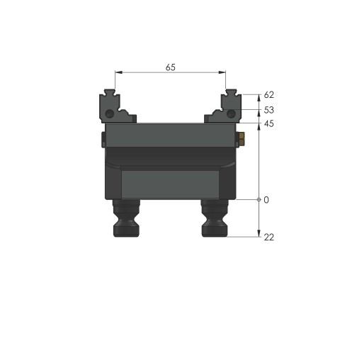 48065-46 FS: 5-Axis Vise Makro•Grip® FS 46 (Technical drawing )