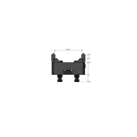 48085-77: 5-Axis Vise Makro•Grip® 77 (Technical drawing )