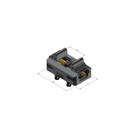 48120-46: 5-Axis Vise Makro•Grip® 77 (Technical drawing )