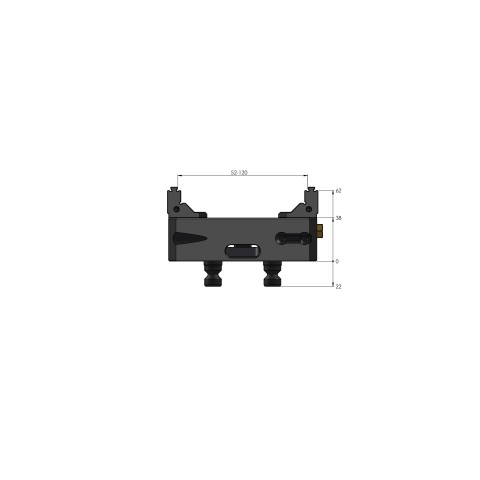 48120-77: 5-Axis Vise Makro•Grip® 77 (Technical drawing )