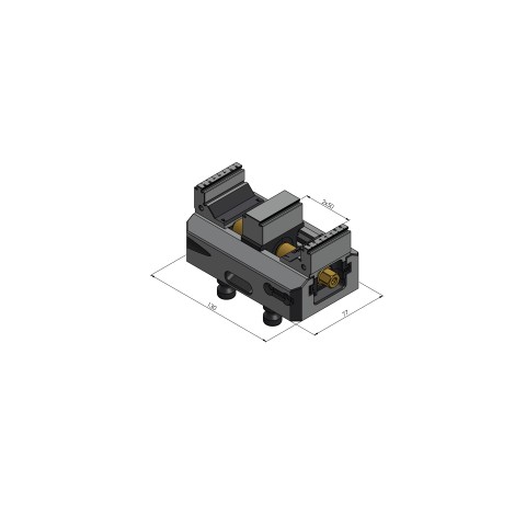 48120-TG4617: Center Jaw + Spindle Makro•Grip® 77 (Technical drawing )