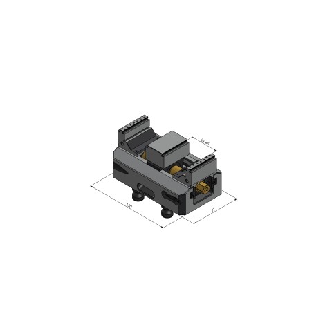 48120-TG4627: Center Jaw + Spindle Makro•Grip® 77 (Technical drawing )