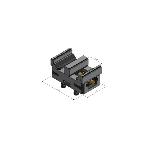 48120-TG7717: Center Jaw + Spindle Makro•Grip® 77 (Technical drawing )